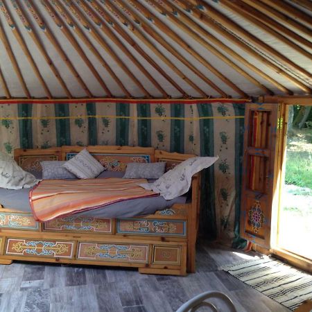 Yourte Mongole Du Centre Unisvers Peyrat-le-Château Εξωτερικό φωτογραφία